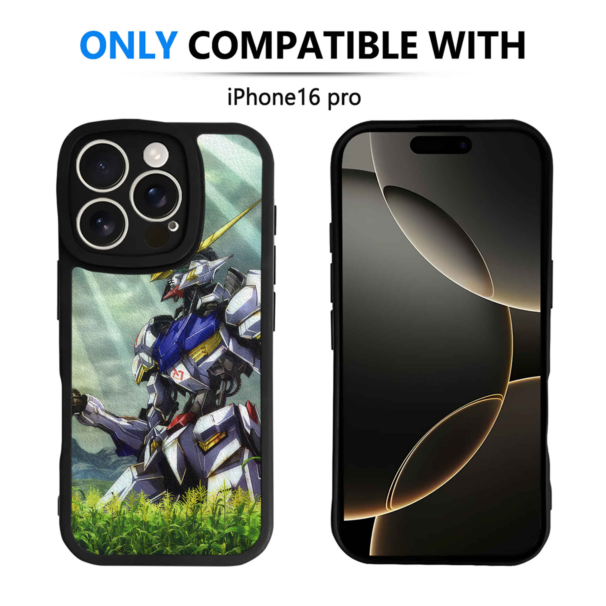 （画像用） 機動戦士ガンダム Mobile Suit Gundam 【iPhone 16シリーズ対応】シリコンスマホケース（レザー調） 材質：シリコン
